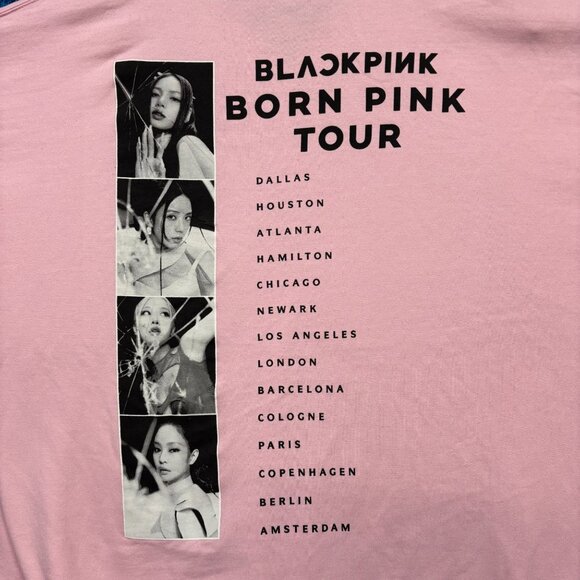 BlackPink Born Pink World Tour K-Pop Girl Group Crewneck 2X - Picture 2 of 4